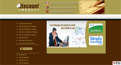 Desktop Screenshot of discountcheques.com